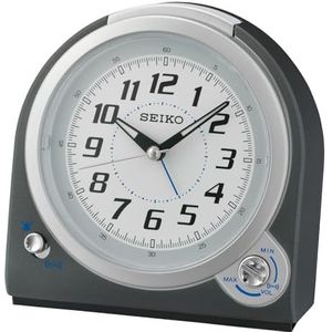 Seiko Wekker zwart kunststof slepende seconden QHK029T