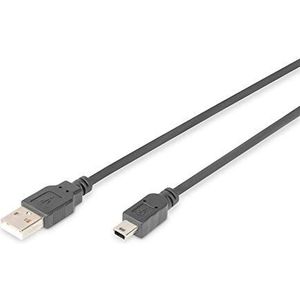 USB-kabel Digitus by Assmann AK-300108-030-S 3 m Zwart