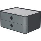 Han 1120-19 ALLISON SMART-BOX, design ladedoos, stapelbaar met 2 laden, Granite Grey