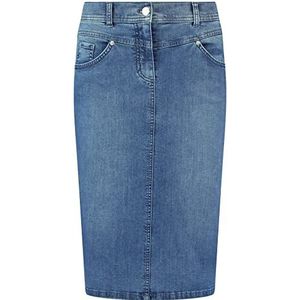 GERRY WEBER Edition Dames 92390-67850 jeans, blauw denim met gebruik, 34S, Blue denim met gebruik, 34