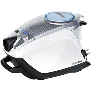 Bosch Relaxx'x ProSilence Plus BGS5331 Stofzuiger zonder zak, ideaal voor mensen met allergieën, hygiënefilter, vloermondstuk voor parket, tapijt, tegels, lang snoer, zelfreiniging, 700 W, zilver