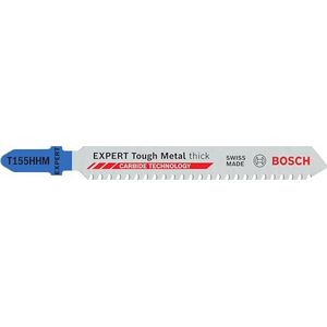 Bosch 3 x Expert T155HHM Decoupeerzaagblad voor roestvrij stalen platen, lengte 92 mm, professionele accessoires decoupeerzaag), 3 stuks