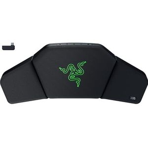 Razer Clio - THX Spatial Audio-enabled draadloze luidspreker hoofdkussen (zachte pluche vulling, 43mm Full-range drivers, Razer HyperSpeed draadloos en Bluetooth, 14 uur batterijduur) Zwart