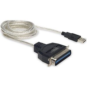 DIGITUS USB naar seriële printerkabel - USB 1.1 Type-A naar Centronics CENT-36 parallelle poort - 1,8 m aansluitkabel