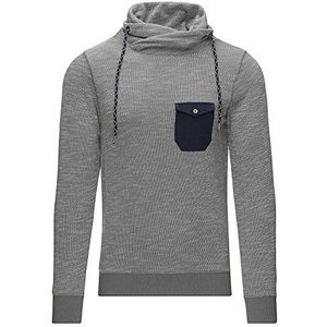 ESPRIT Heren sweatshirt met structuur - Regular Fit, grijs (light grey 040), 3XL