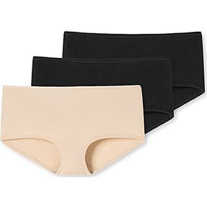 Schiesser Dames 3 Pack Panty Shorts Bio Katoen - 95/5 Organic, Meerkleurig_174392, 46