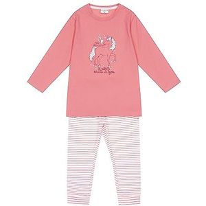SALT AND PEPPER Meisjespyjama met eenhoornprint, pyjamaset, roze (candy pink), 116/122 cm