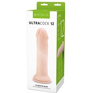 De 30,5 cm Ultra Cock, Realistische Flesh Dong met Krachtige zuignap Base door Me You Us