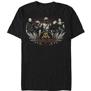 Star Wars: Mandalorian - Vintage Crew Unisex Crew neck T-Shirt Black L