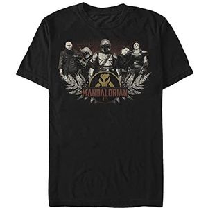 Star Wars: Mandalorian - Vintage Crew Unisex Crew neck T-Shirt Black XL