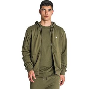 Gianni Kavanagh Green Bliss Scorpio Hoodie Jacket Hooded Sweatshirt voor heren, Groen, XL