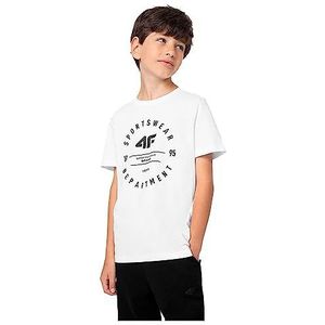 T-shirt M294 4F Junior wit, maat 140 voor heren, Wit