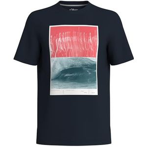 s.Oliver Heren T-shirt met print op de voorkant, 59d2, 5XL