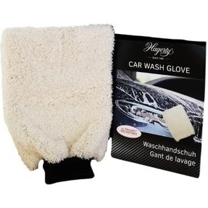 Hagerty Car Wash Glove A118032, premium autowashandschoen van microvezel, autospons met hoge zuigkracht, zachte en pluisvrije microvezelhandschoenen, zwart, één maat