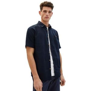 TOM TAILOR Herenhemd, 10668 - Sky Captain Blue, S