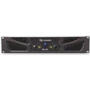 Crown XLI 800 2.0 bedrade zwarte audio-versterker - audio versterker 2.0 kanalen, 0,5%, 100 DB, 59 DB, 600 W, 1400 MV