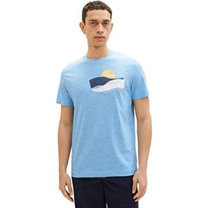 TOM TAILOR Heren 1036324 T-shirt, 32059-Blue Fine Stripe, XXL, 32059 - Blue Fine Stripe, XXL
