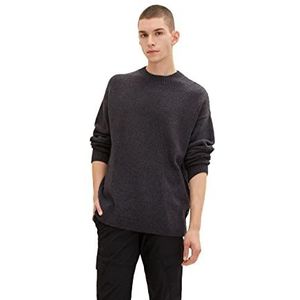 TOM TAILOR Denim Uomini Gebreide trui 1033534, 30555 - Anthra Grey Knit Mouline, S