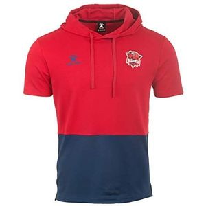 Baskonia Sportshirt met capuchon, officiële collectie 20/21, uniseks, kinderen, granaat, 12 jaar