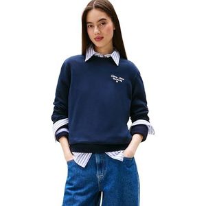 Tommy Jeans - ESS - Sweatshirt - Navy / Wit