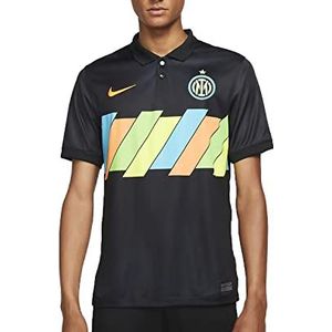 Nike T-shirt voor heren, zwart/totaal oranje, XL