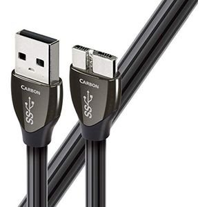 audioquest 0,75 m Carbon Micro 3.0 0,75 m USB A Micro B mannelijk zwarte kabel USB - kabel USB (0,75 m, USB A, Micro B, 3.0 (3.1 Gen 1), mannelijk/mannelijk, zwart)