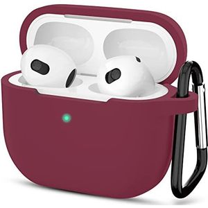 Compatibel met AirPods 3 Case, beschermhoes van siliconen voor AirPods 7rd Generation Case, draadloos opladen