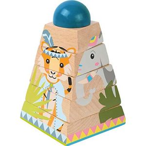 Small foot - Kubus puzzel""""Jungle"""" - FSC - Houten speelgoed vanaf 1 jaar