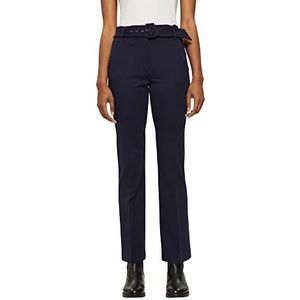 ESPRIT Collection Dames 012EO1B308 broek, 400/NAVY, standaard