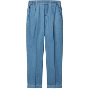 UNITED COLORS OF BENETTON - Bandplooi Jeans - Blauw Denim - Tapered - High Waist