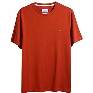 Farah Eddie T-shirt van het T-shirt, Vintage Oranje, XXL