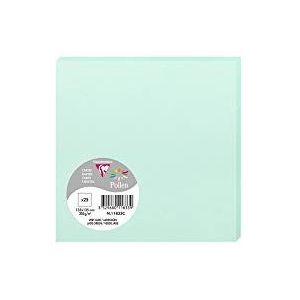 Clairefontaine 11833C verpakking (met 25 kaarten pollen, 135 x 135 mm) 210 g, jadegroen