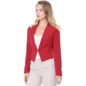 Allegra K Damesblazer, rood, 38