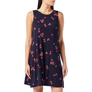 Amazon Essentials Tankjurk voor dames (verkrijgbaar in grote maten), marineblauw tulpen, groot
