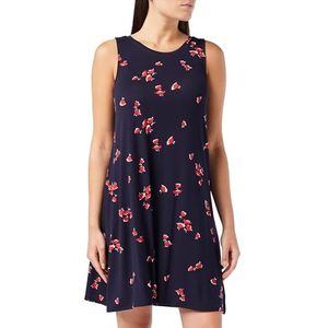 Amazon Essentials Tankjurk voor dames (verkrijgbaar in grote maten), marineblauw tulpen, medium