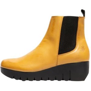 Fly London - Vaze177fly - Enkellaarsjes - Mosterd