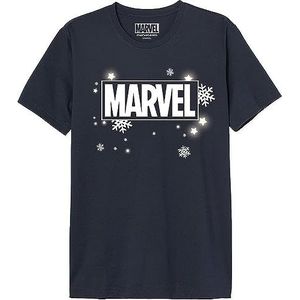 Marvel T-shirt voor heren, Navy, XS