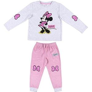 CERDÁ LIFE'S LITTLE MOMENTS Chica de Minnie Mouse-pyjama voor de winter, velours, 80% katoen, 20% polyester, officieel Disney-licentieproduct, roze, regular voor meisjes