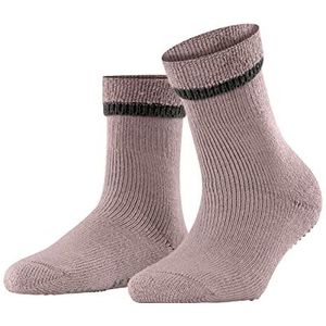 FALKE Dames Stopper sokken Cuddle Pads W HP Katoen Wol Noppen op de zool 1 Paar, Rood (Rosewood 8490), 39-42