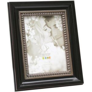 Deknudt Frames S67BA2-13.0X18.0 Barok houten fotolijst 26 x 21 x 3,5 cm zwart/zilver
