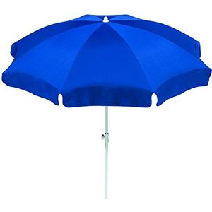 Schneider Parasol Ibiza, blauw, 200 cm rond, 680-09, frame staal, bespanning polyester, 2,1 kg