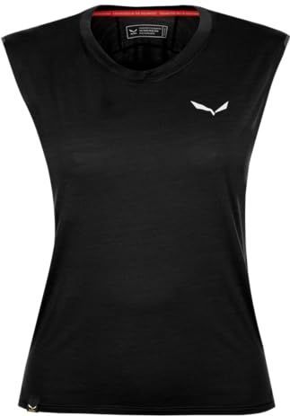 SALEWA - PEDROC AM W TANKT - Mouwloos T-shirt - Zwart - Sportkleding