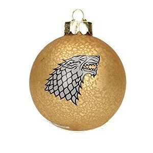 SD Toys - Kerstdecoratie Game of Thrones - Boule Emblème Stark - 0086131352195