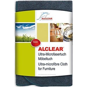 Alclear A257343M Premium ultra-microvezeldoek voor meubels, polijstdoek, meubelverzorging zonder krasjes, huishouden, 40 x 40 cm, antraciet