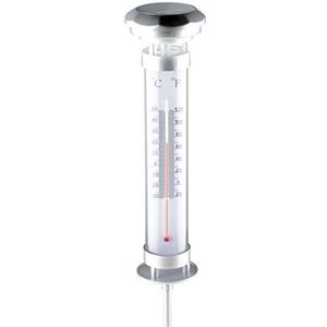 Grundig Solar Light Thermometer, zilver, 9 x 9 x 57 cm