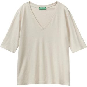 United Colors of Benetton T-shirt L/S, Beige, XXS