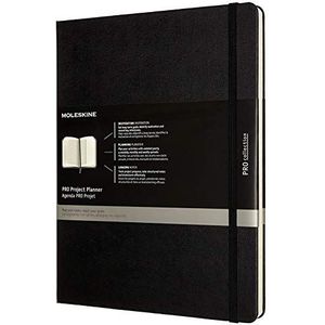 Moleskine - Pro Project Planner, Professional Planner and Notebook for Objectives, Productivity Diary for Projects and Project Management, Hard Cover, Size X-Large 19 x 25 cm, Colour Black, 288 Pages