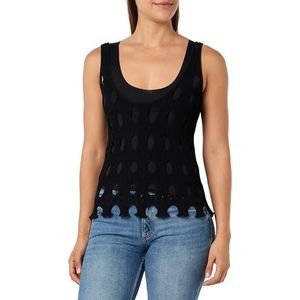 Pinko Rambo Tanktop met bandjes met Trafori, Z99_Zwart Sedan, M