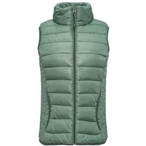 QS Gewatteerd vest met opstaande kraag, munt, XS