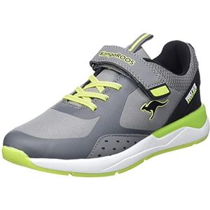 KangaROOS Unisex KD-Dips EV sneakers, Steel Grey/Lime, 40 EU
